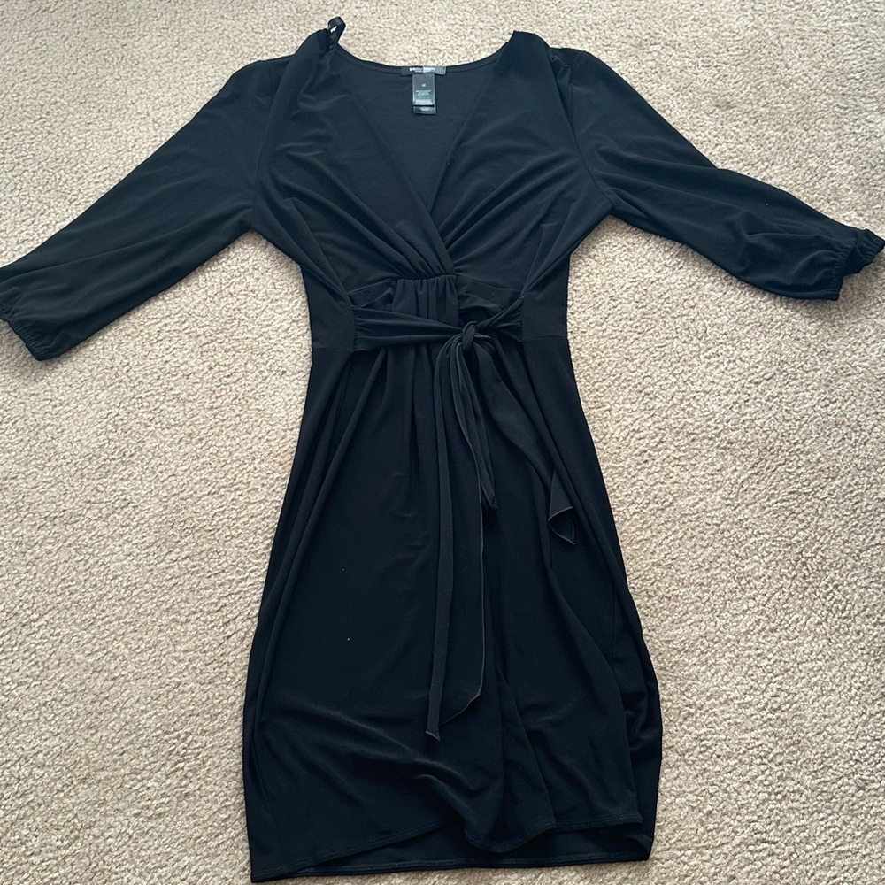 Bisou Bisou black knoted black dress size 12